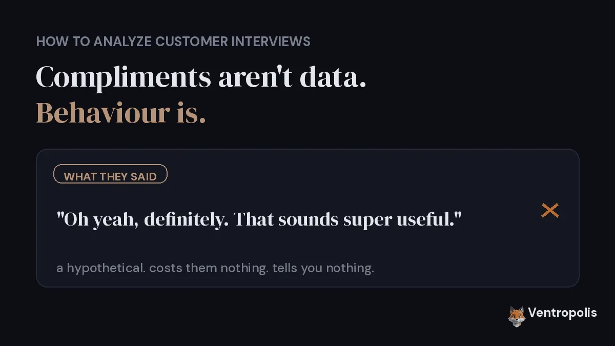How to analyze customer interviews for signal (with examples)